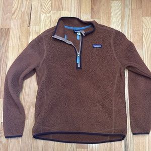 RARE Patagonia Brown Fleece Size M